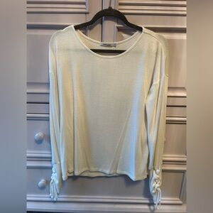 Red Haute Women's Ribbed Long Sleeve Top